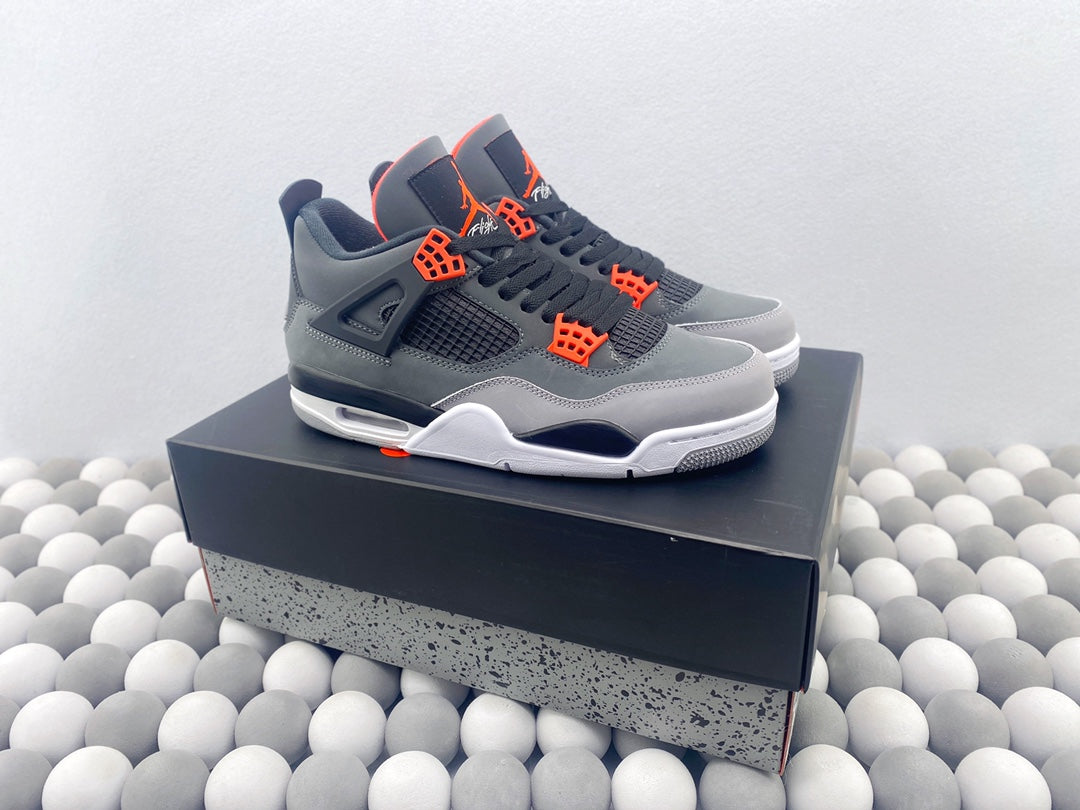 AJ 4 Retro "Infrared" Black/Red/Grey