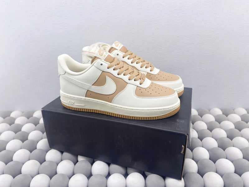 NK AF1 Low - Khaki/White Splice