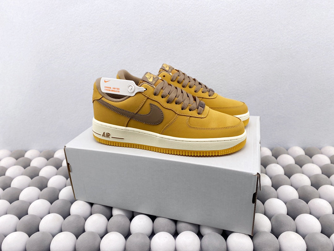 NK AF1 Low - Brown/Yellow
