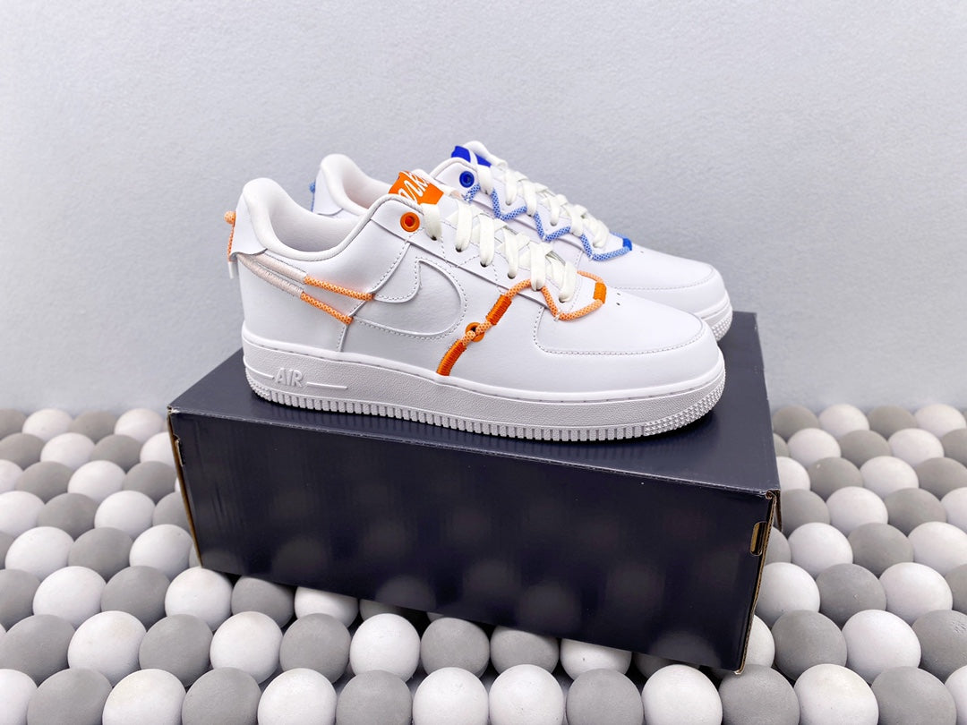 NK AF1 Low 07 - Mismatched White/Blue/Orange