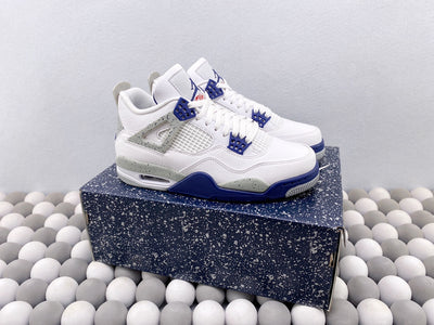 AJ 4 Retro "Midnight Navy" White/Blue