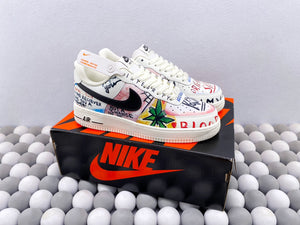 NK AF1 07 - White Graffiti