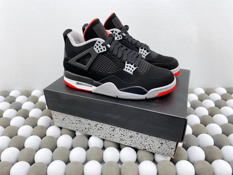 AJ 4 Retro "Bred" Black/Red Bulls 2019
