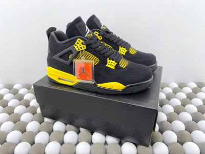 AJ 4 Retro "Thunder" Black/Yellow 2023