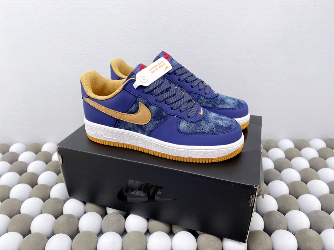 NK AF1 Low - Custom Blue/Brown