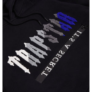 Trap⭐ CHENILLE DECODED 2.0 HOODED TRACKSUIT - BLACK / BLUE