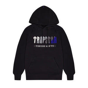 Trap⭐ CHENILLE DECODED 2.0 HOODED TRACKSUIT - BLACK / BLUE