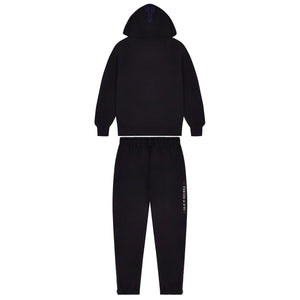 Trap⭐ CHENILLE DECODED 2.0 HOODED TRACKSUIT - BLACK / BLUE