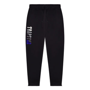 Trap⭐ CHENILLE DECODED 2.0 HOODED TRACKSUIT - BLACK / BLUE