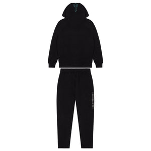 Trap⭐ CHENILLE DECODED 2.0 HOODED TRACKSUIT - BLACK / TEAL