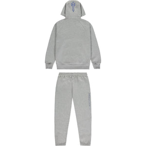 Trap⭐ CHENILLE DECODED 2.0 HOODED TRACKSUIT - GREY / BLUE