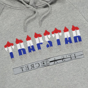Trap⭐ CHENILLE DECODED 2.0 HOODED TRACKSUIT - GREY REVOLUTION