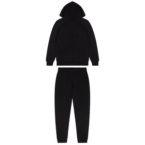 Trap⭐ CHENILLE DECODED HOODED TRACKSUIT - BLACK / GREEN BEE