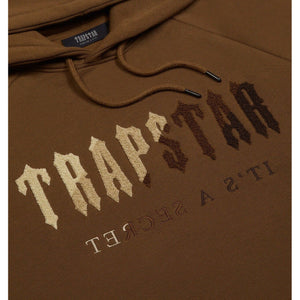 Trap⭐ CHENILLE DECODED HOODED TRACKSUIT - EARTH BROWN