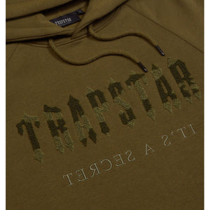 Trap⭐ CHENILLE DECODED HOODED TRACKSUIT - OLIVE CAMO MILITARY EDITION